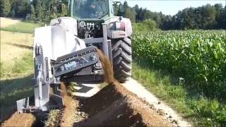 Grabenfräsen mit Stehr SGF 1300 und Fendt 936 [upl. by Ynnaf]