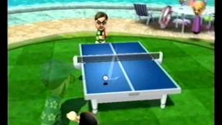 Wii Sports Resort Table Tennis vs Vincenzo  Level 2500  110 [upl. by Hctud]