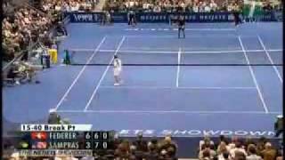 Federer vs Sampras New York Madison Square Garden [upl. by Euqinad]