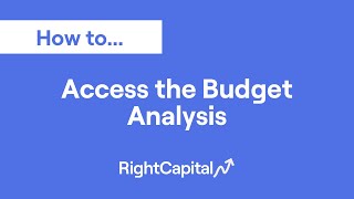 How To Access the Budget Analysis [upl. by Aicelaf249]