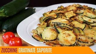 Zucchine gratinate saporite facili e veloci  Le video ricette di Lara [upl. by Mullins]