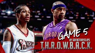 Allen Iverson vs Vince Carter Duel Highlights 2001 Playoffs ECSF G5 76ers vs Raptors  AI with 52 [upl. by Iroj598]