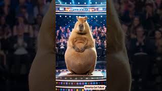 Capybara Brings Fun on America’s Got Talent！卡皮巴拉上美国达人秀！カピバラが『アメリカズ・ゴット・タレント』に出演！ ai funny agt [upl. by Calondra51]