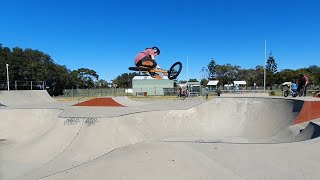 Morning ride at shoalhaven heads skatepark bmx [upl. by Danit]