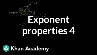 Exponent properties 4  Exponent expressions and equations  Algebra I  Khan Academy [upl. by Tome]