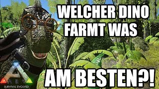 Ark Survival Evovled Welcher Dino farmt was am besten [upl. by Wilek985]