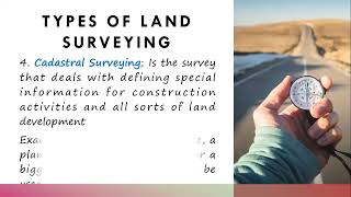 Types Branches Of Land Surveying  ELEMENTARY SURVEYING [upl. by Toh826]