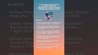 Kalendar akademik dan aktiviti semester sesi MacOgos 2024 [upl. by Nette]