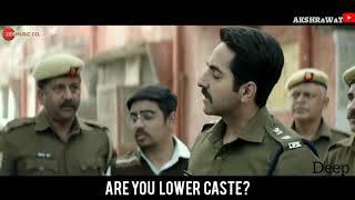 Article 15 trailer WhatsApp status  Fuck Caste [upl. by Adnolehs]