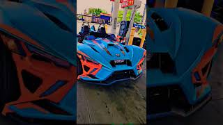 Gassing up 3wheels polarisslingshot liveyourlifetothefullest gasstation ciceroil berwynil [upl. by Aerdnaek]