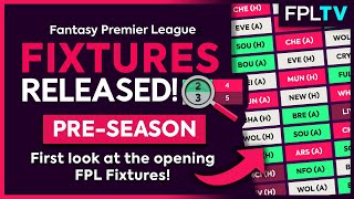 FPL FIXTURES RELEASED First Look At The Opening PL Fixtures  Fantasy Premier League  PreSeason [upl. by Kevin347]