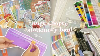 🛒 huge stationery haul shopee philippines [upl. by Ahsenrat]