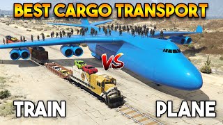 GTA 5  TRAIN VS CARGO PLANE WHICH IS BEST CARGO TRANSPORT [upl. by Nnyltiak955]