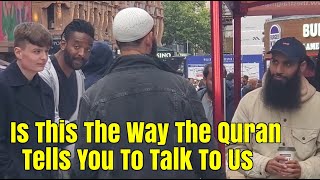 Leicester Square The Dawah Table Says Ask Them About Islam We Get Only Threats  ft Thomas amp David [upl. by Mikkel]