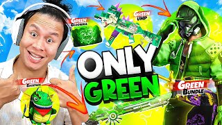 Free Fir But Everything Green Challenge in Solo Vs Squad 💪Tonde Gamer [upl. by Redan432]