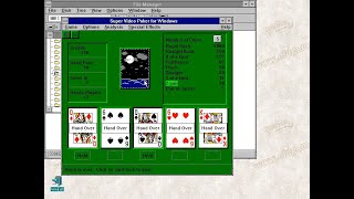 Super Video Poker for Windows PC Windows 3x  Gameplay [upl. by Arick]