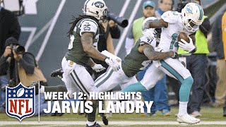 Jarvis Landry Highlights Week 12  Dolphins vs Jets  NFL [upl. by Borrell]