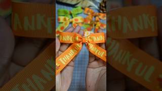 Thanksgiving Themed Bows 🦃 craft diy [upl. by Ressan683]