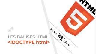 La déclaration DOCTYPE dune page HTML [upl. by Olnton713]