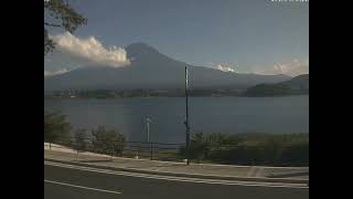 Mt Fuji Time Lapse Video from Lake Kawaguchi Fujiyama Live Camera 24 in 2022 7 [upl. by Gona]