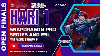 ⏰WATCH PARTY ID‼️ Snapdragon Pro Series amp ESL Mobile Legends Bang Bang  Asia Pacific S6 Day 1 [upl. by Elmajian]