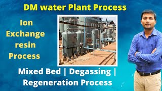 DM water plant process in Hindi  Ion exchange process water treatment  Demineralization Process [upl. by Laehcimaj]