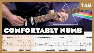 Pink Floyd  Comfortably Numb  Guitar Tab  Lesson  Cover  Tutorial [upl. by Jarid]