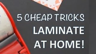 DIY LAMINATOR TIPS  How to laminate at home [upl. by Sibylle]