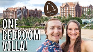 AULANI DISNEY RESORT  ONE BEDROOM VILLA  Poolside Gardens View  Room Tour  Disney Vacation Club [upl. by Selij]