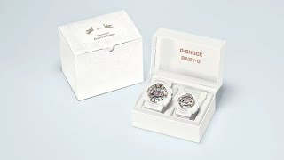 Casio Debuts GSHOCK amp BABYG Watch Set for Couples with A Rose Inspired design [upl. by Ylen548]