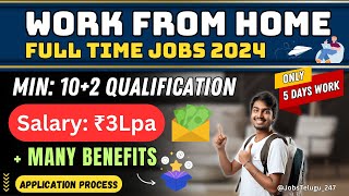 Latest 102 Work Form Home Jobs  HighPaying Direct Sales Job Do Not Miss jobstelugu247🔥 [upl. by Alauqahs685]