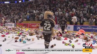 Teddy Bear Toss to be held during Hershey Bears game [upl. by Ttimme]