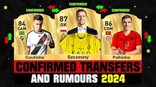 FIFA 25  NEW CONFIRMED TRANSFERS amp RUMOURS 🤪🔥 ft Szczesny Coutinho Palhinha etc [upl. by Eednar]