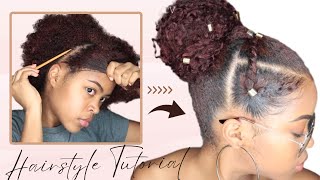 😍😁My Signature Hairstyle Tutorial ft Hergivenhair Clipins [upl. by Nolat99]