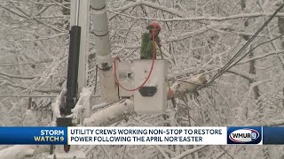 Thousands of New Hampshire utility customers without power following April Noreaster [upl. by Seve251]