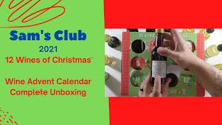 Sams Club Wine Advent Calendar Unboxing [upl. by Elvera719]