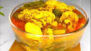 চিচিঙ্গা আর ডিম দিয়ে দারুণ মজার একটা রেসিপি  Egg With Chichinga Curry Recipe [upl. by Icyaj]