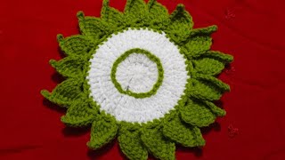 Super easy crochet coaster very useful motif crochetcrochet coaster [upl. by Annohsat]