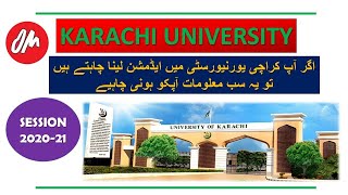 University of Karachi Admission Details 202021MorningEvening Program Bachelors Fee Structure [upl. by Cherrita]