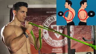 5 exercices pour avoir de gros Biceps  avec élastiques [upl. by Doowron893]