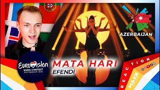 I react to quotMata Hariquot by Efendi 🇦🇿 AZERBAIJAN Eurovision 2021 [upl. by Enomsed]