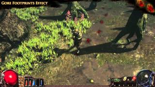 Path of Exile  Gore Footprints Effect [upl. by Aivitnahs969]