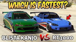 GTA 5 ONLINE  KANJO SJ VS RT3000 WHICH IS FASTEST [upl. by Carmita875]