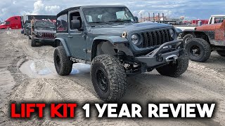 2024 Jeep Wrangler 1 Year Clayton Off Road Lift Kit Review [upl. by Nolrev]