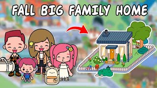 Fall Big Family Home  Most popular home design 😍 Toca Boca House Ideas  Toca Life Story [upl. by Zandra601]