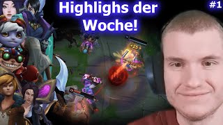 Highlights der Woche 1🤩 ezreal tristana ziggs aphelios jhin kaisa caitlyn [upl. by Hamrnand]