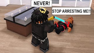 Super Cop Protects The City ARRESTS All Criminals Roblox [upl. by Hseyaj993]