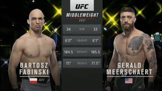 Gerald Meerschaert vs Bartosz Fabinski  UFC VEGAS 24  Full fight Highlights [upl. by Ahsiatal863]