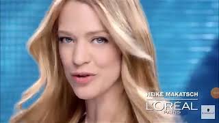 LOréal Paris Elvital ColorGlanz German Advertising with Claudia Schiffer and Heike Makatsch [upl. by Burnard]