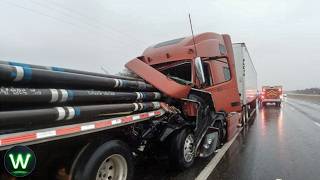 Tragic Ultimate Near Miss Video Of Trucks Crashes You Will Regret If You Dont See Them [upl. by Rafaelof620]